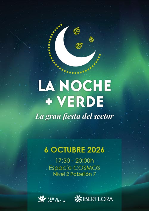 Cartel de La noche más verde de Iberflora 2026